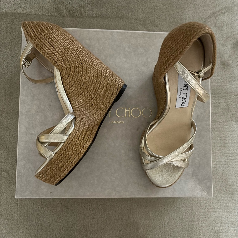 Jimmy Choo Delaney Platform Sandals - Picture 3 of 6